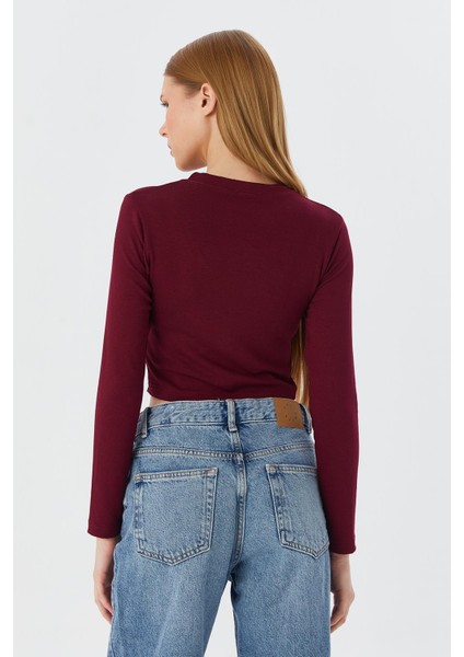Crop Body Bordo