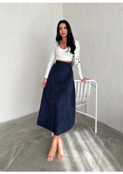 Kadın Kışlık Süet Etek UZSÜ007