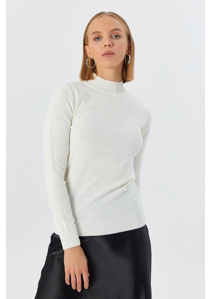 Yarım Balıkçı Yaka Kazak Ekru fırsatları