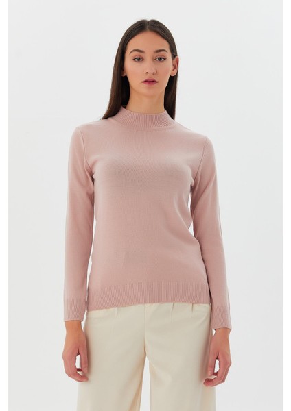 Yarım Balıkçı Yaka Kazak Pudra fırsatları