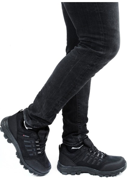 Unisex Siyah Içi Kürklü Kaymaz Taban Trekking Bot