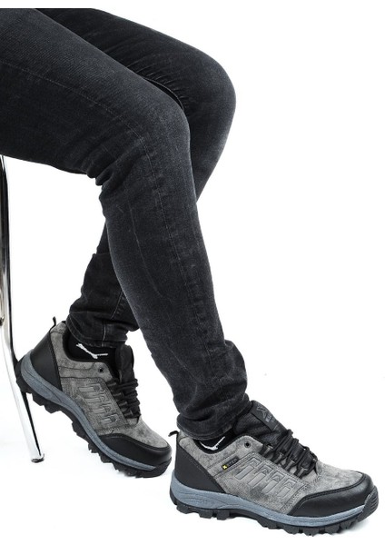 Unisex Füme Içi Kürklü Kaymaz Taban Trekking Bot