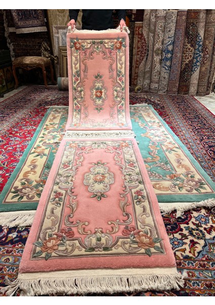 El Dokuma Kabartmalı Çin Halısıdır Ebat 130X70 fiyatları