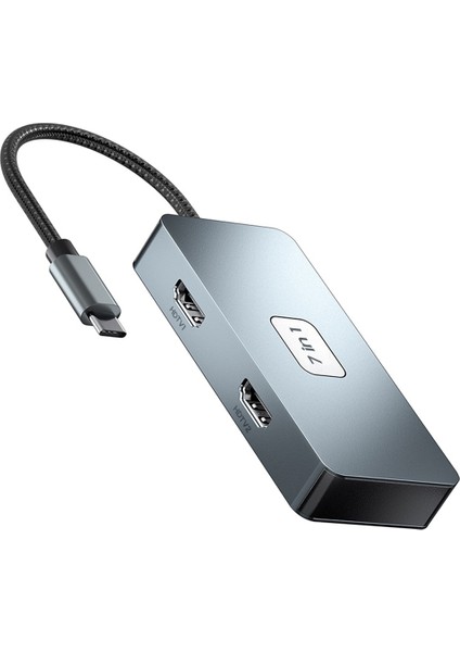 Powermaster PM-25078 7 In 1 Type-C Hub Type-C USB HDMI Çevirici Dönüştürücü Aparat