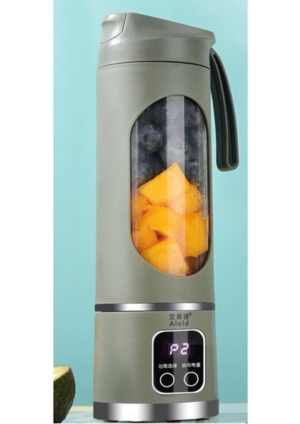 Powermaster PM-25964 Taşınabilir Dijital Ekranlı Meyve Sıkacağı Şarjlı Blender Kamp Sporcu Meyve Sıkıcı