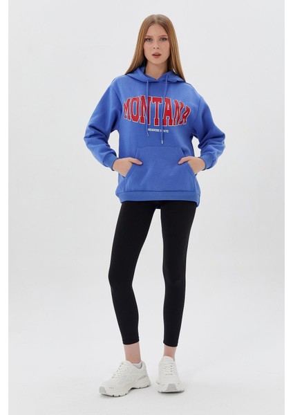 Kanguru Cepli Sweatshirt Indıgo