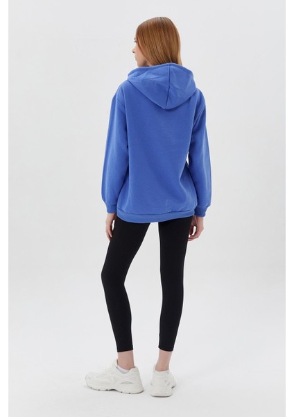 Kanguru Cepli Sweatshirt Indıgo indirimleri