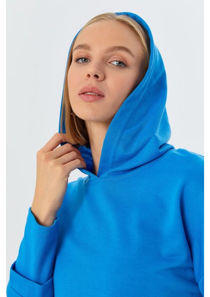 Kapüşonlu Sweatshirt Saks