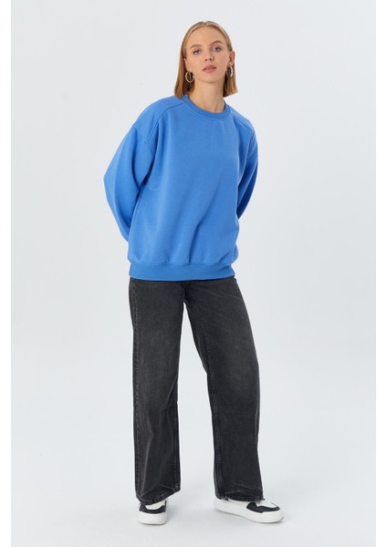 Oversize Sweatshirt Indıgo