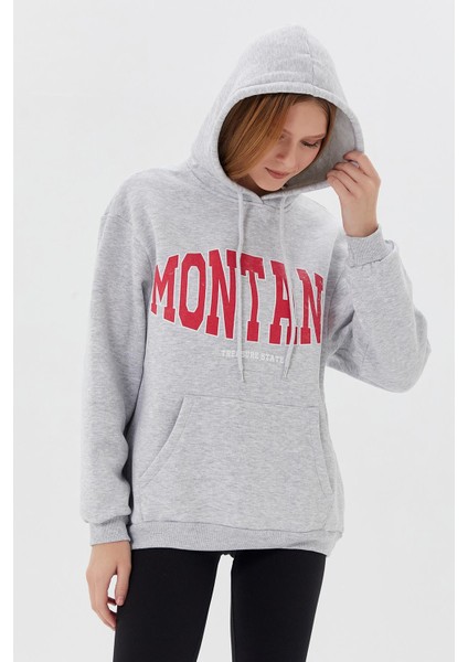 Kanguru Cepli Sweatshirt Kar Melanj