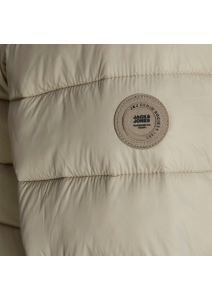 Jack&jones Bradley Light Puffer Collar Erkek Bej Dik Yaka Mont modelleri