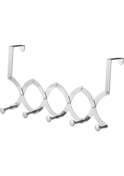 Sunup SN-24904 Çok Fonksiyonlu 5 Kancalı Katlanabilir Askılık Kapı Arkası Mutfak Banyo Askılığı