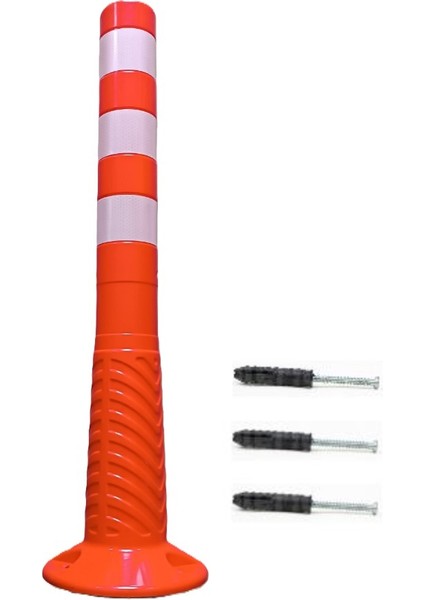 Park Yapılmaz Otopark Seti (2 Adet 8075 Delinatör + 2 Adet Levha +3 Metre 8mm Plastik Zincir)