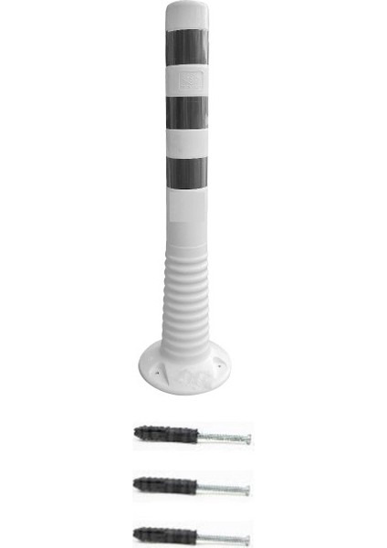 Park Yapılmaz Otopark Seti (2 Adet 8075 Delinatör + 2 Adet Levha +3 Metre 8mm Plastik Zincir)