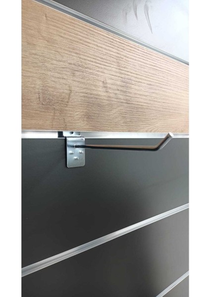 100 Adet - 25 cm - Kanallı Pano Kancası - Raf Kancası - Raf Askısı
