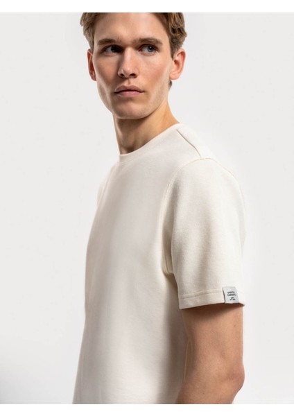 Regular Fit Ekru Erkek T-Shirt LF2034875 fırsatları