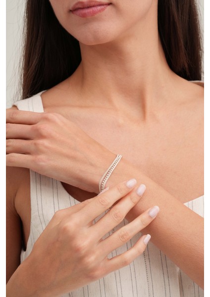 Hasır Elişi Tasarım Gümüş Bileklik 4425 fiyatları