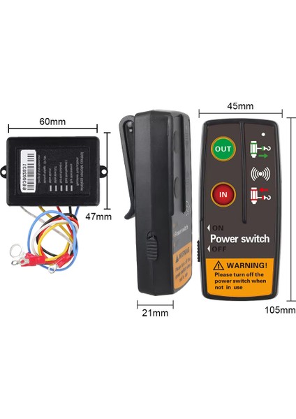 12 Volt Uzaktan Kumanda Seti ( Vinçler , Garaj Kapısı , Araç Çekiciler Için ) fiyatları