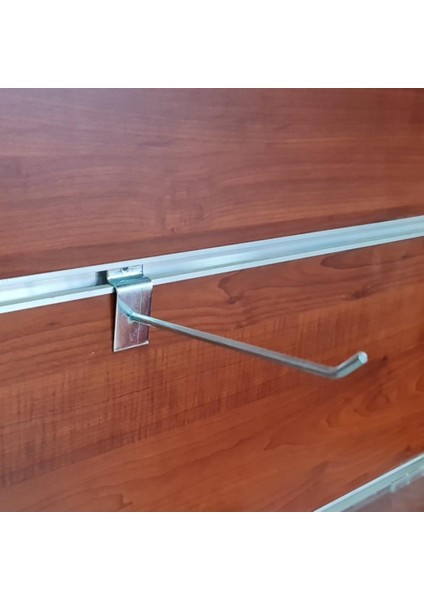 Kanallı Pano Kancası Askı Kancası 15 cm Gümüş 20 Adet