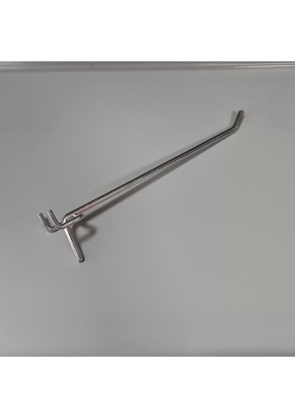 Delikli Perde Fon Kancası Pano Kancası Askı Kancası 20 x 3 cm Gümüş 500 Adet