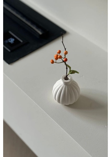 Balkabağı Dekoratif Mini Vazo