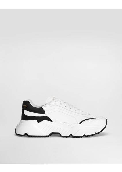 Daymaster White Sneakers In Nappa Calfskin