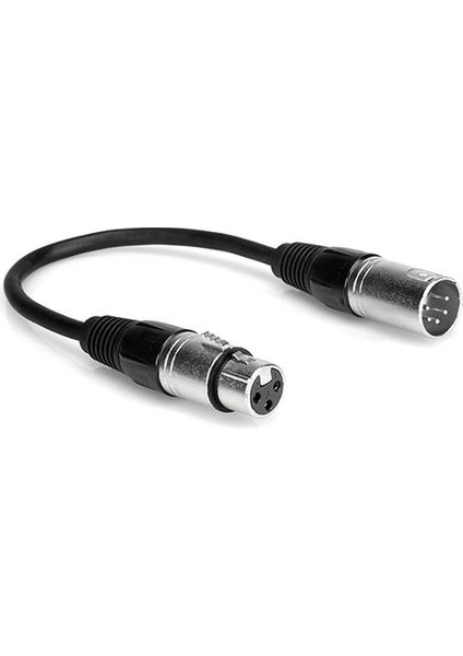 5-Pin Xlr Erkek To 3-Pin Xlr Dişi Dmx Adaptör Kablo 3 mt