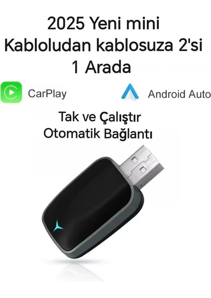 Carplay Bluetooth+Wifi Android +Apple İos Uyumlu Otomatik Tak ve Çalıştır Orijinal Carplay Minik Yeni Nesil Son Teknoloji fiyatları