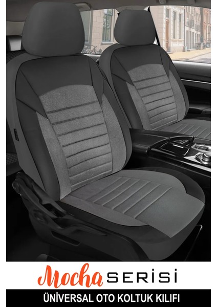 Jaguar Daimler Uyumlu Mocha Serisi 5 Koltuk Tam Set Oto Koltuk Kılıfı Füme