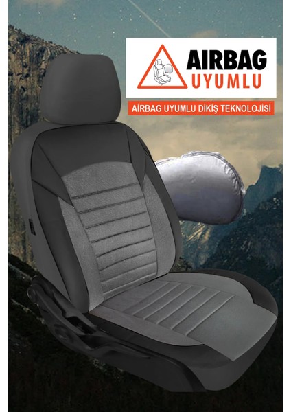 Jaguar Daimler Uyumlu Mocha Serisi 5 Koltuk Tam Set Oto Koltuk Kılıfı Füme