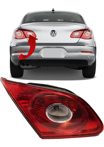 Vw cc 2008-2012 Sol Stop Lambası Iç 3C8945093D