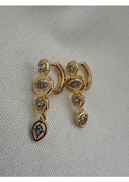 Melis G. Modeli Taşlı Küpe
