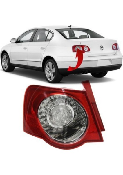 Passat 2005-2010 Sol Stop Lambası Dış 3C5945095H