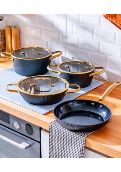 Ultimate Pro 7 Parça Tencere Seti - Black