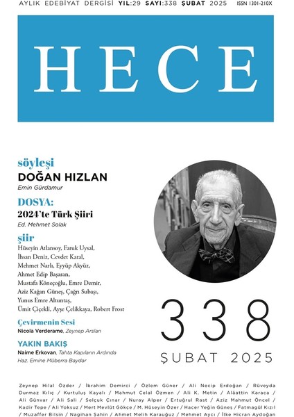 Hece Dergi 338.Sayı (Şubat 2025)