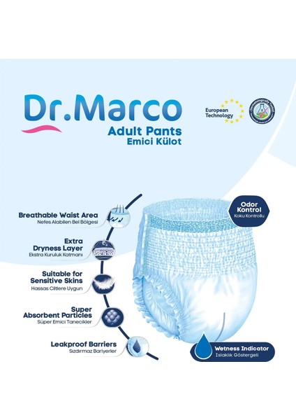 Emici Külot L Büyük Boy 100-150 cm 3 Paket 90 Adet modelleri