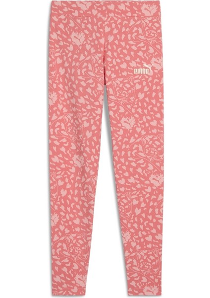 Flaming Love Aop Kız Çocuk Pembe Tayt