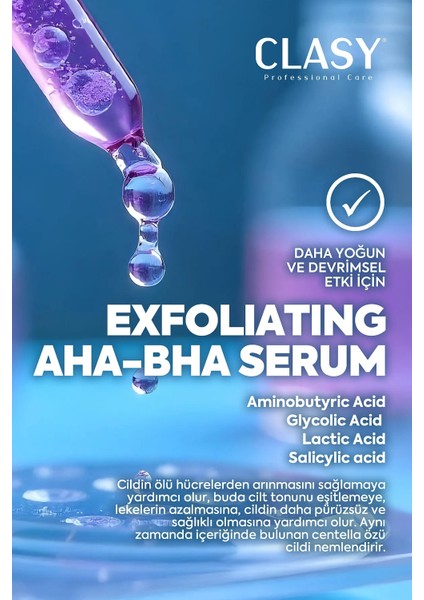 Aha & Bha Peeling Etkili Serum – Cilt Tonunu Eşitleyen, Gözenekleri Sıkılaştıran Ve Pürüzsüzleştiren Derinlemesine Bakım fiyatları
