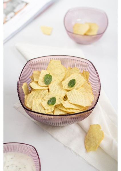 Akrilik Barok Mürdüm Orta Boy Kare Meyve & Salata Kasesi & Karıştırma Kabı / 1,5 Lt (Cam Değildir) modelleri