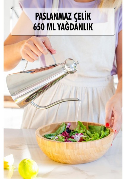 Paslanmaz Çelik Yağdanlık 650 Ml