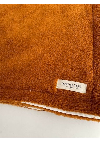 Dinozor Poplin Kiremit/taba Welsoft Battaniye indirimleri