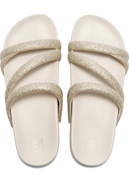 Glitter Tam Ad Kadın Terlik Bej 35/42 fırsatları