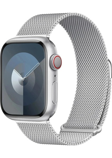 Watch 6 7 8 9 10 Se Ultra Uyumlu 44-45-46-49MM Paslanmaz Metal Hasır Örğür Milano Akıllı Saat Kordon