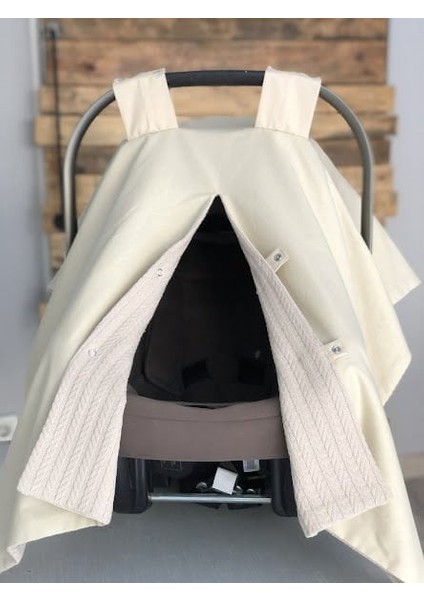 Poplin Çift Yönlü Puset Örtüsü modelleri