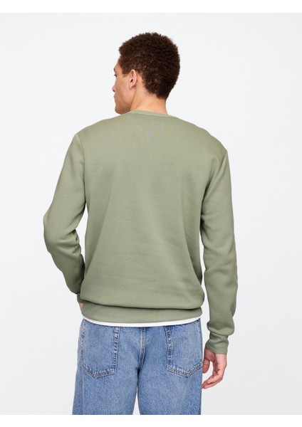 Erkek Yeşil Gap Logo Fleece Sweatshirt
