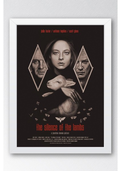 Kuzuların Sessizliği Çerçeveli Tablo - Film Posteri Tablo