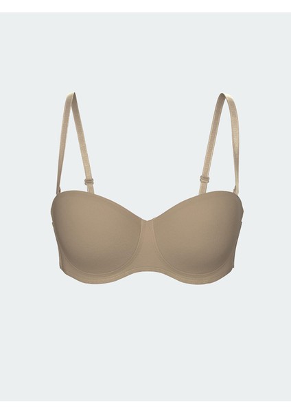 Dream Balenli Yarım Dolgulu Düz Straplez Sütyen