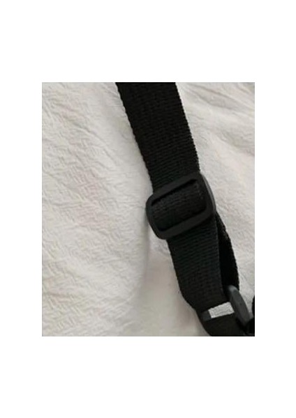 Panda With Heart Baskılı Fermuarlı Unisex Kanvas Siyah Omuz Çantası