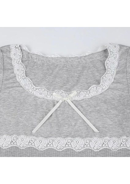 Dantel Detaylı Kaşkorse Penye Elbise fırsatları