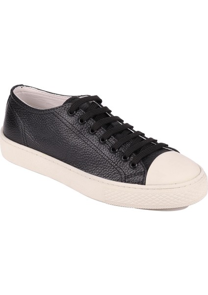 - Siyah Hakiki Deri Bağcıklı Erkek Sneaker 666-25 fiyatları